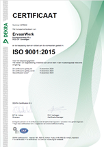 ISO9001-2015 Certificering