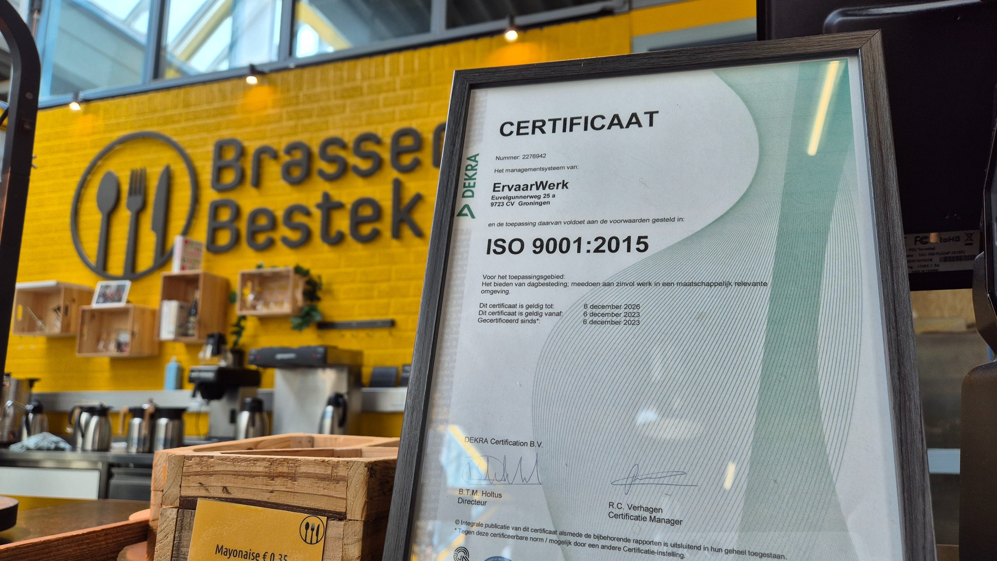 ErvaarWerk Behaalt ISO9001-2015 Certificering